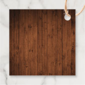 Citroenhout Limoncello Bedankt vierkant touw Bedankjes Labels (Achterkant)