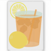 citroenijsthee sticker (Voorkant)