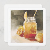 citroenijsthee-wenskaart feestdagenkaart (Voorkant / Achterkant)