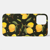 Citroenillustratie: Handgeschilderd naadloos patro Case-Mate iPhone Case (Achterkant (horizontaal))