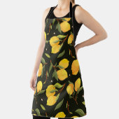 Citroenillustratie: Handgeschilderd naadloos patro Schort (Insitu)