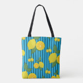 Citroenillustratie Tote Bag (Achterkant)
