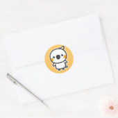 Citroenkaketoes Ronde Sticker (Envelop)