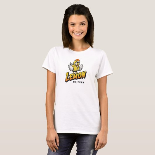 Citroenkip - Fun Food Design T-shirt (Voorkant volledig)