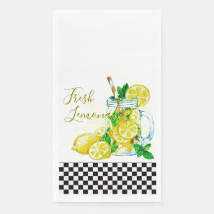 Citroenlimonade  papieren gastdoekjes servet