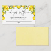 Citroenluier verloting kaarten, zoete citroenen informatiekaartje (Voorkant / Achterkant)