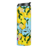Citroenmonogram blauw thermosbeker (Gedraaid links)