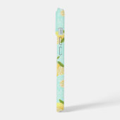 Citroenmotief blauw iPhone 15 case (Linkerkant)