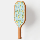 Citroenmotief Blauw Pickleball Paddle (Links)