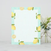 Citroenmotief Love Blue (Staand voorkant)