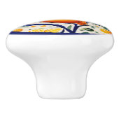 Citroenmotief Mediterraan Italiaans Citrusfruit Keramische Knop (Zijkant)