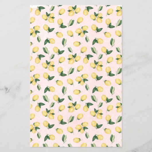 Citroennaam die Thee Roze Vrijgezellenfeest Game K Flyer (Achterkant)