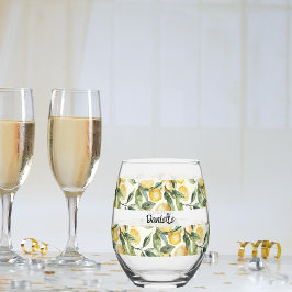 Citroennaam Wijnglas Zonder Voet