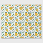 Citroenpakpapier Cadeaupapier (Vlak)
