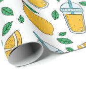 Citroenpakpapier Cadeaupapier (Rol Hoek)