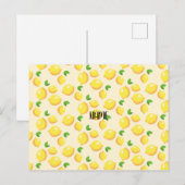 Citroenpatroon aanpassen briefkaart (Voorkant / Achterkant)