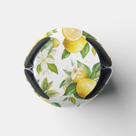 Citroenpatroon, citroenbloemen, bladeren, citrus blikjeskoeler (Bodem)