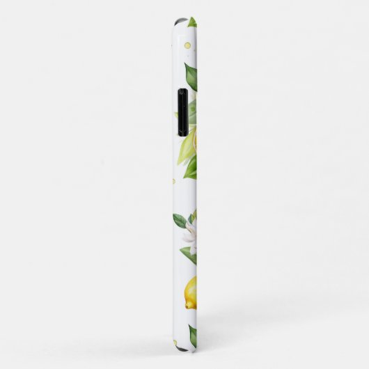 Citroenpatroon, citroenbloemen, bladeren, citrus Case-Mate iPhone case (Achterkant/rechts)