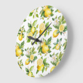 Citroenpatroon, citroenbloemen, bladeren, citrus grote klok (Hoek)