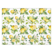 Citroenpatroon, citroenbloemen, bladeren, citrus tafelkleed (Voorkant (Horizontaal))