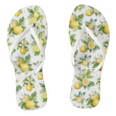 Citroenpatroon, citroenbloemen, bladeren, citrus teenslippers (Voetbed)