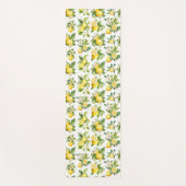 Citroenpatroon, citroenbloemen, bladeren, citrus yogamat (Voorkant)