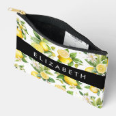 Citroenpatroon, citroenbloemen, bladeren, Jouw naa Etui (Open)