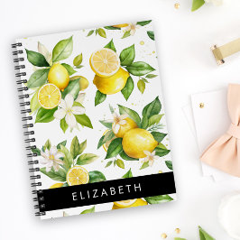 Citroenpatroon, citroenbloemen, bladeren, Jouw naa Planner