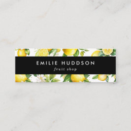 Citroenpatroon, Citroenbloemen, Citrus, Fruitwinke Mini Visitekaartje