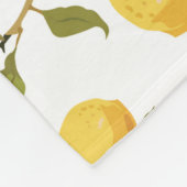 citroenpatroon fleece deken (Hoek)