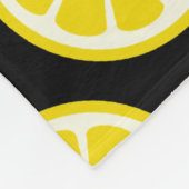 Citroenpatroon Fleece Deken (Hoek)