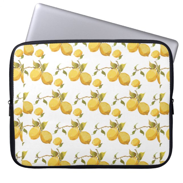 citroenpatroon laptop sleeve (Voorkant)