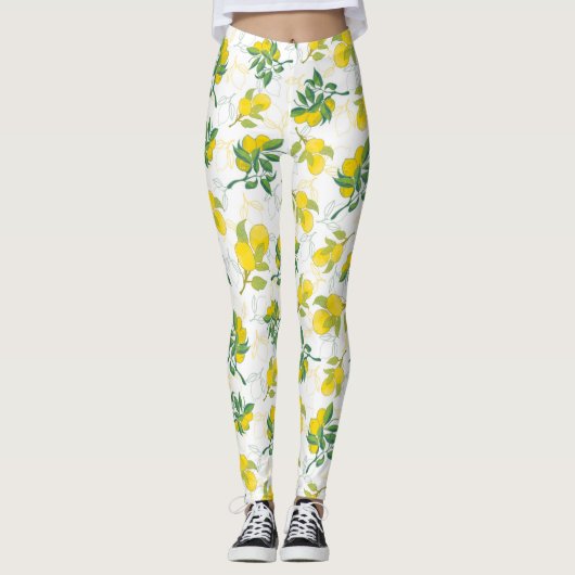 citroenpatroon leggings (Voorkant)