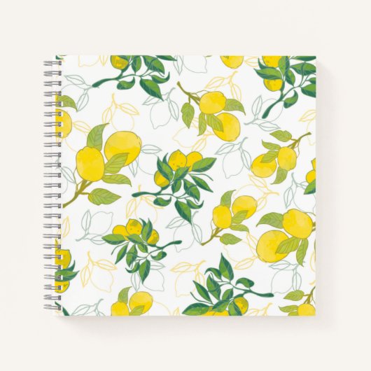 citroenpatroon notitieboek (Voorkant)