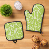 Citroenpatroon Ovenwant & Pannenlap Set (Top down)