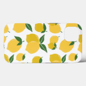 Citroenpatroon Retro Fruit Geel op Wit Case-Mate iPhone Case (Achterkant (horizontaal))