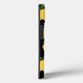 Citroenpatroon Retro Fruit Geel op Zwart Case-Mate iPhone Case (Achterkant / Rechts)
