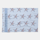 Citroenpatroon Tropisch Fruit Custom Family Name Theedoek (Horizontaal)