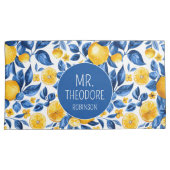 Citroenpatroon Tropisch Fruit Custom Paar Naam Kussensloop (Voorkant-Rechts)