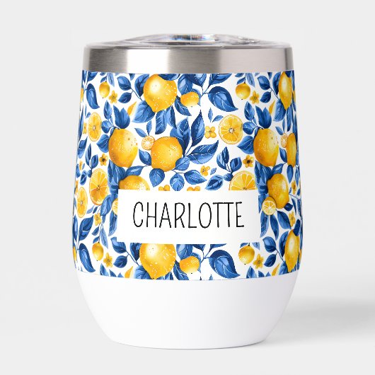 Citroenpatroon Tropische Fruit Gepersonaliseerde N (Voorkant)