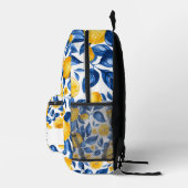 Citroenpatroon Tropische Fruit Gepersonaliseerde N Bedrukte Rugzak (Rechts)