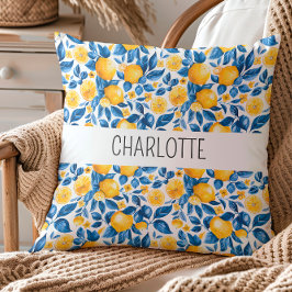 Citroenpatroon Tropische Fruit Gepersonaliseerde N Kussen