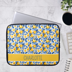 Citroenpatroon Tropische Fruit Gepersonaliseerde N Laptop Sleeve