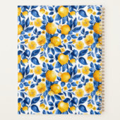 Citroenpatroon Tropische Fruit Gepersonaliseerde N Planner (Achterkant)