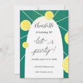 Citroenplakjes Rich Green Glitter Geometrisch Kaart (Voorkant)