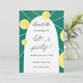 Citroenplakjes Rich Green Glitter Geometrisch Kaart (Staand voorkant)