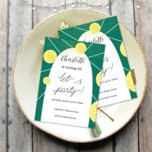 Citroenplakjes Rich Green Glitter Geometrisch