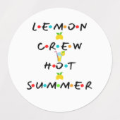 citroenploeg hete zomer labels (Design 1)