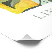 Citroenprint Italiaans Poster (Hoek)