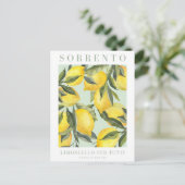 Citroenprint Italiaans Poster Briefkaart (Staand voorkant)